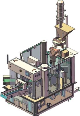 machine rotatoire du cachetage 316 380V, granule de machine de remplissage de Doypack de sac de Premade